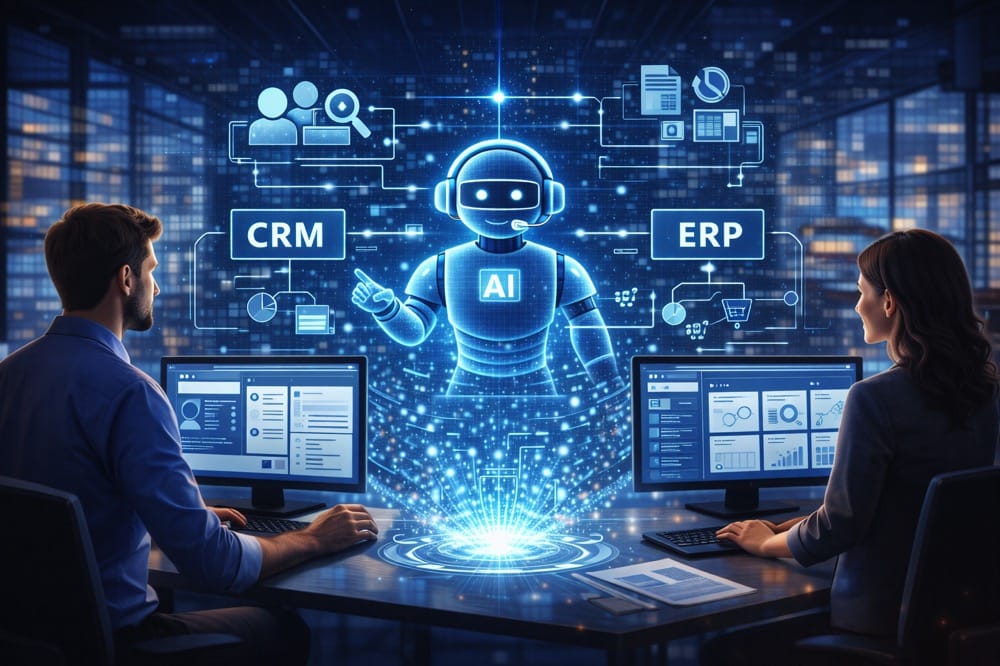 KI-Integration in CRM und ERP: Warum isolierte Tools scheitern und wie Unternehmen es besser machen